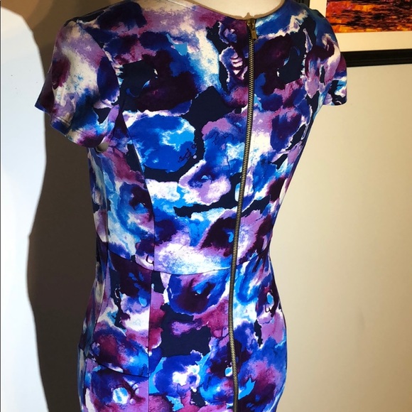 Multicolored dress with full length zipper - Picture 11 of 11